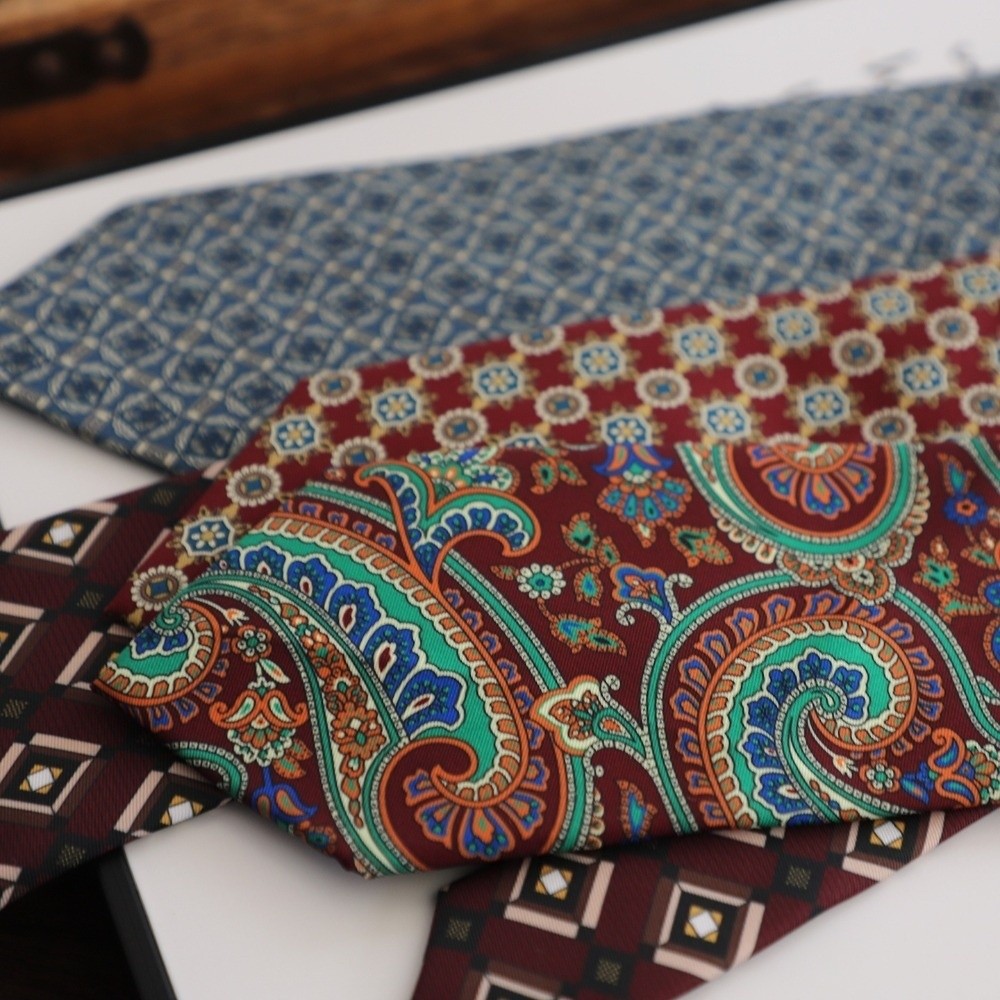 Men'S Formal Wear Ties - Moda Zarif Paisley Kravat 9 cm