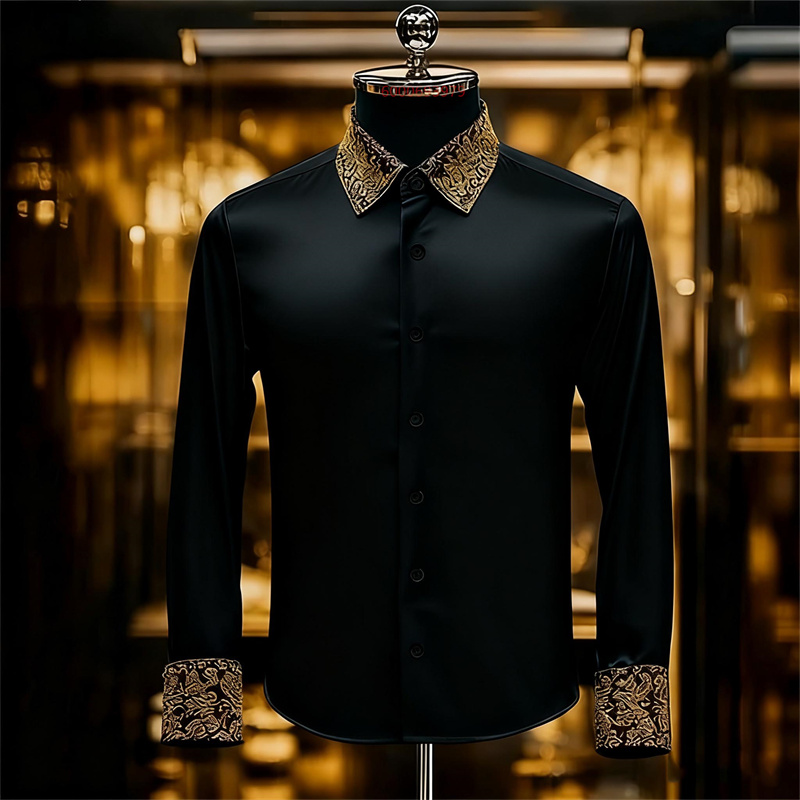 Men'S Formal Ethnic Wear - Erkek Etnik Tarz Zarif Çiçek Desenli