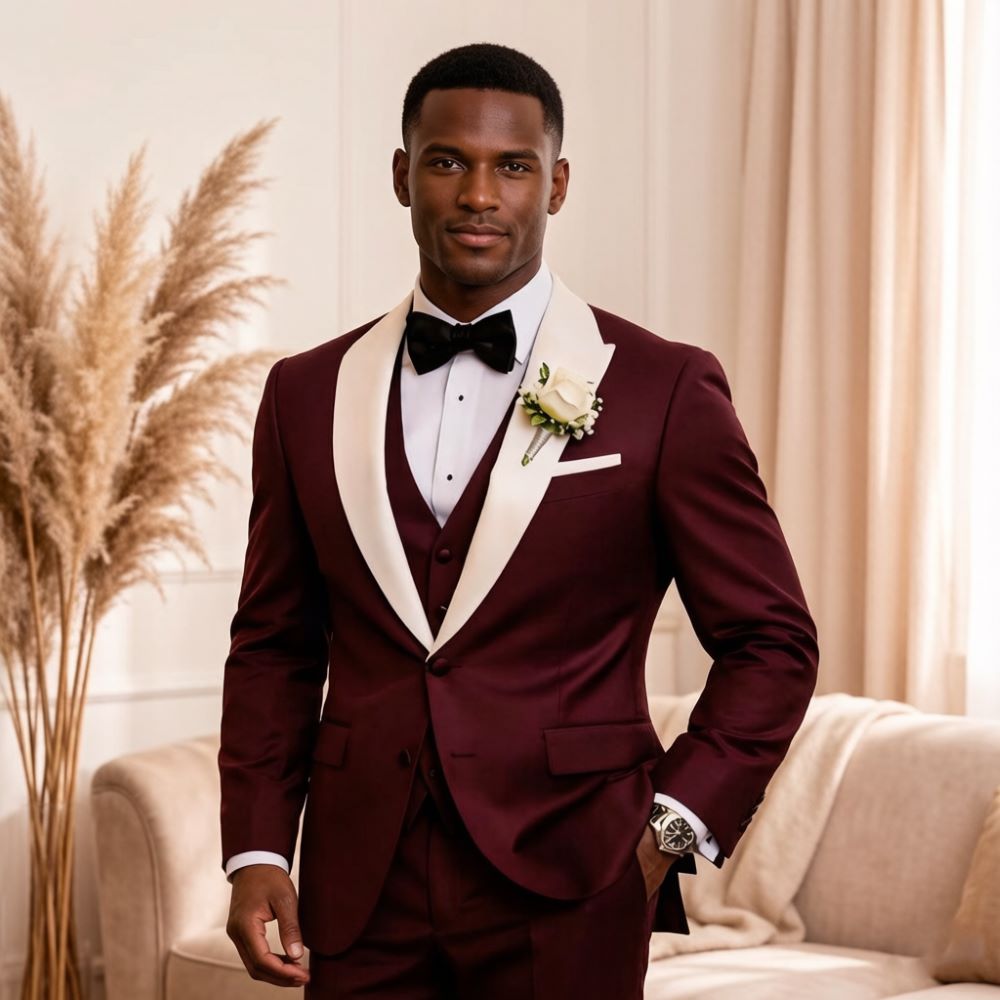 Men'S Formal Wear For Reception - 3 Parça Resmi Erkek Takımı Sivri