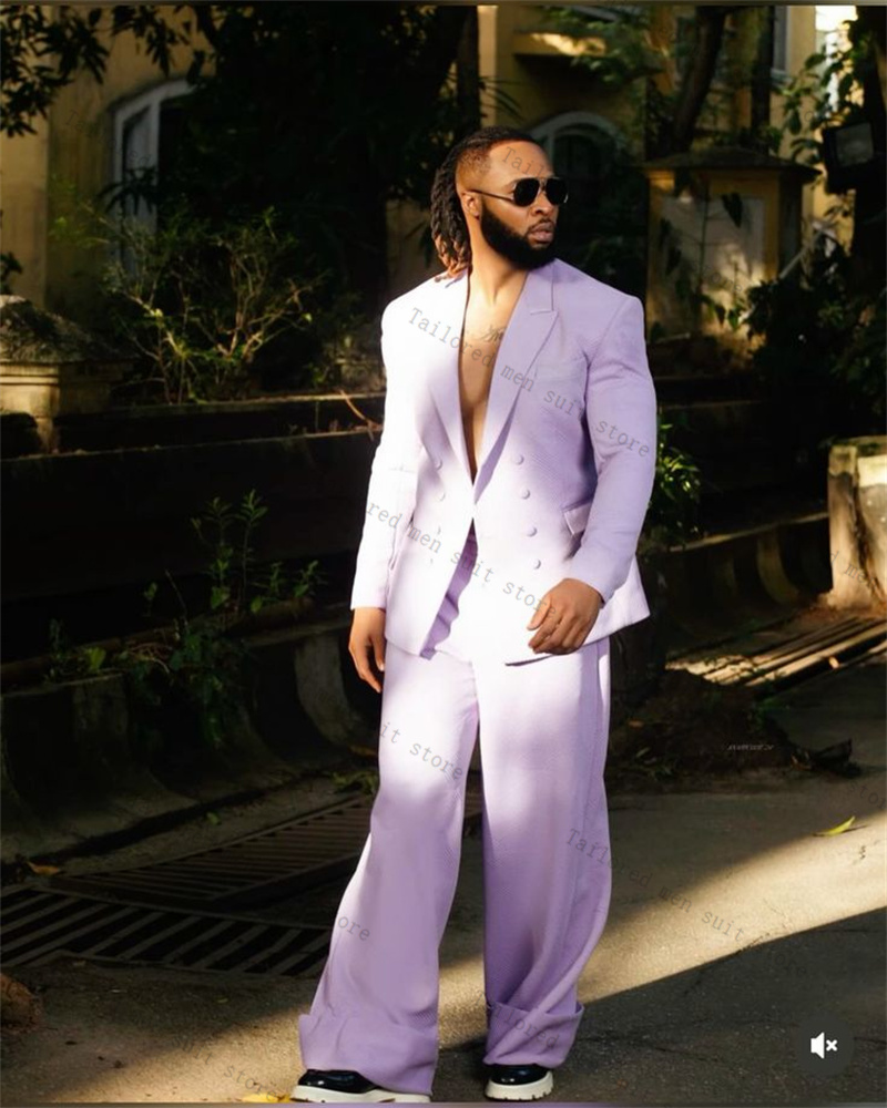 Men Formal Wear Purple - Lavanta Mor Erkek Takım Elbise Pantolon