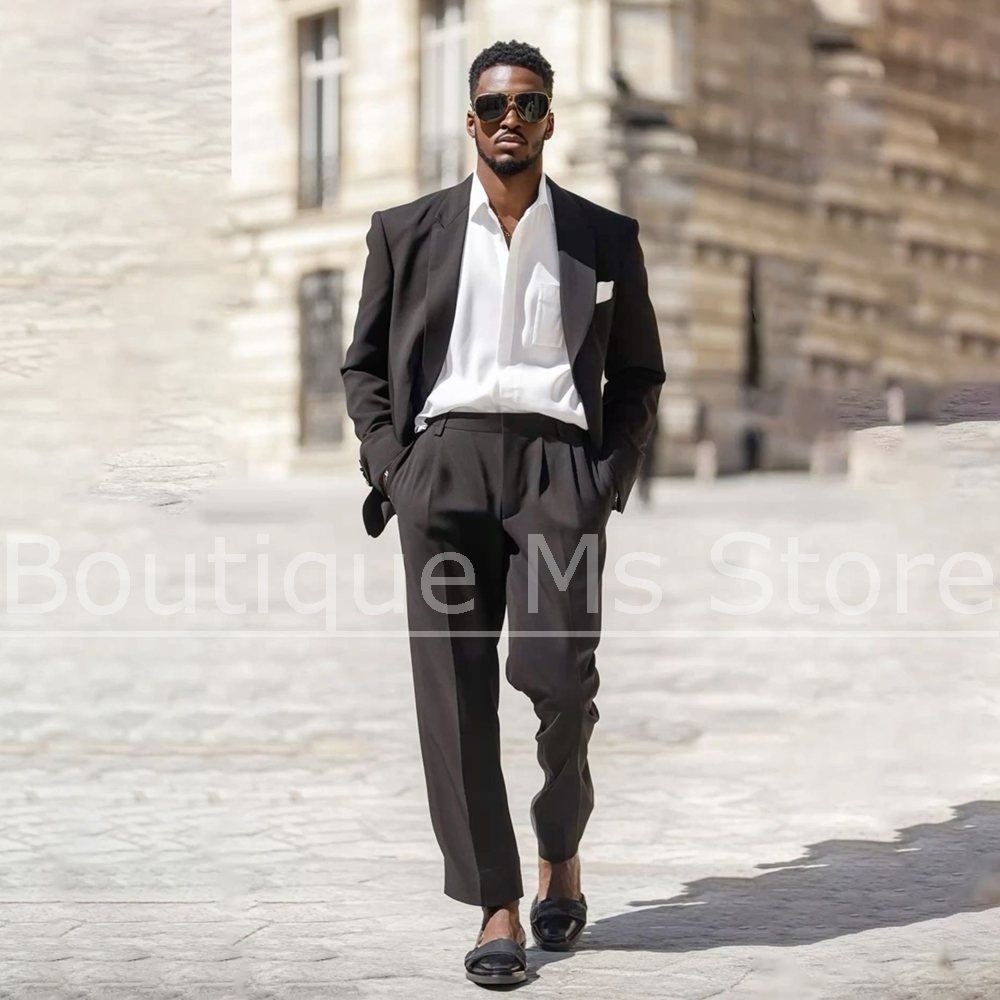 Men Formal Wear Brown - Koyu Kahverengi erkek Takım Elbise 2