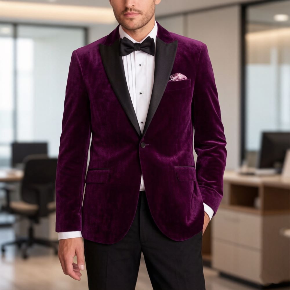 Men'S Formal Wear For Reception - Erkekler İçin Kadife Resmi Takımlar Slim