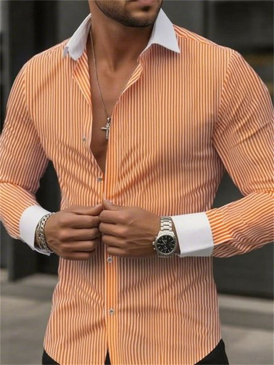 Erkek dar kesim çizgili yaka u - Men Formal Wear Shop incelemesi ve fiyatı