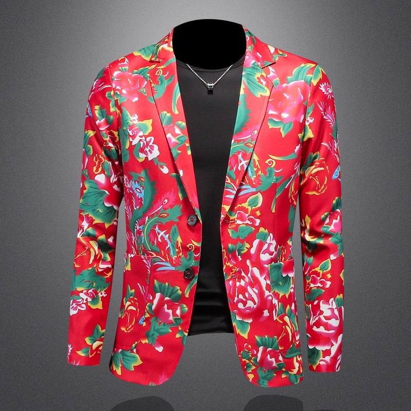 Çin Tarzı Kuzeydoğu Büyük Çiçe - Men'S Style Formal Wear incelemesi ve fiyatı