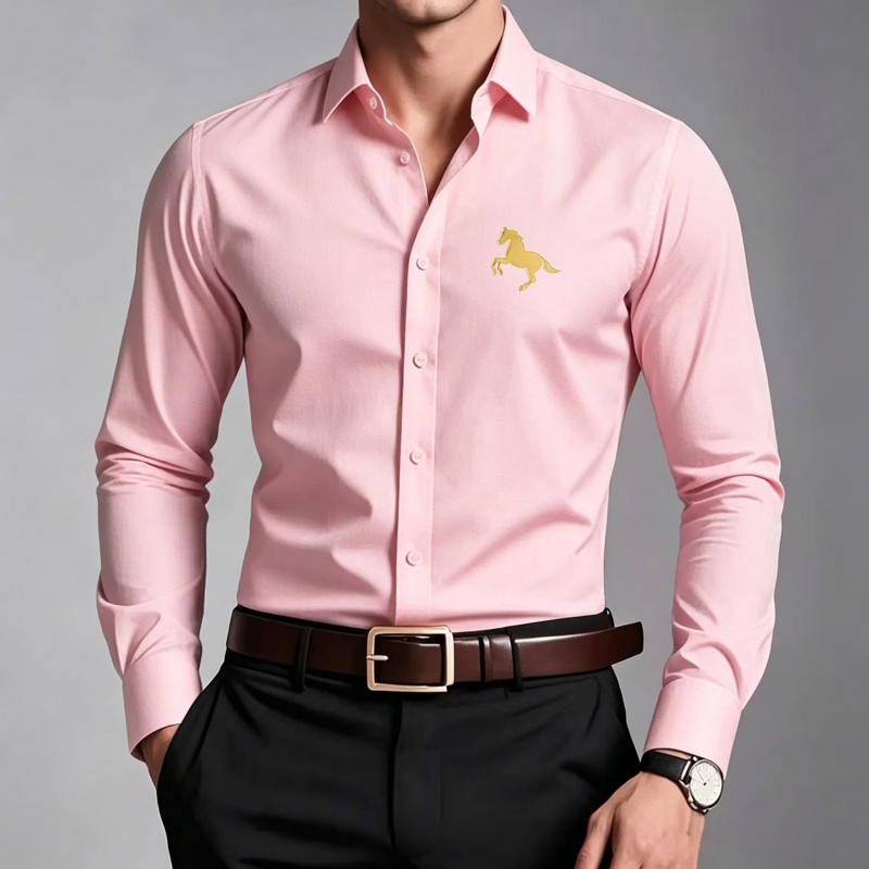 Zarif Altın At Logolu Baskılı  - Men Formal Wear Shop incelemesi ve fiyatı
