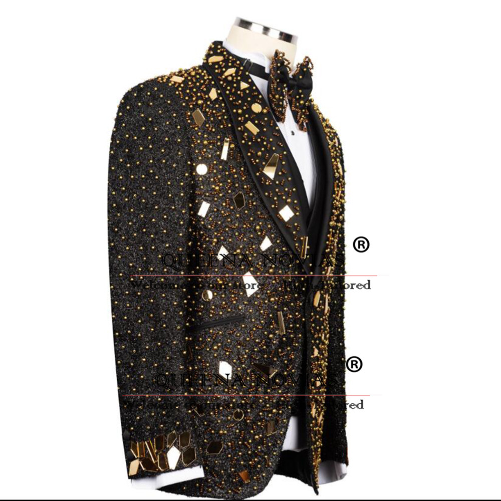 Işıltılı Kristal Boncuklu Takı - Men'S Formal Wear For Reception incelemesi ve fiyatı