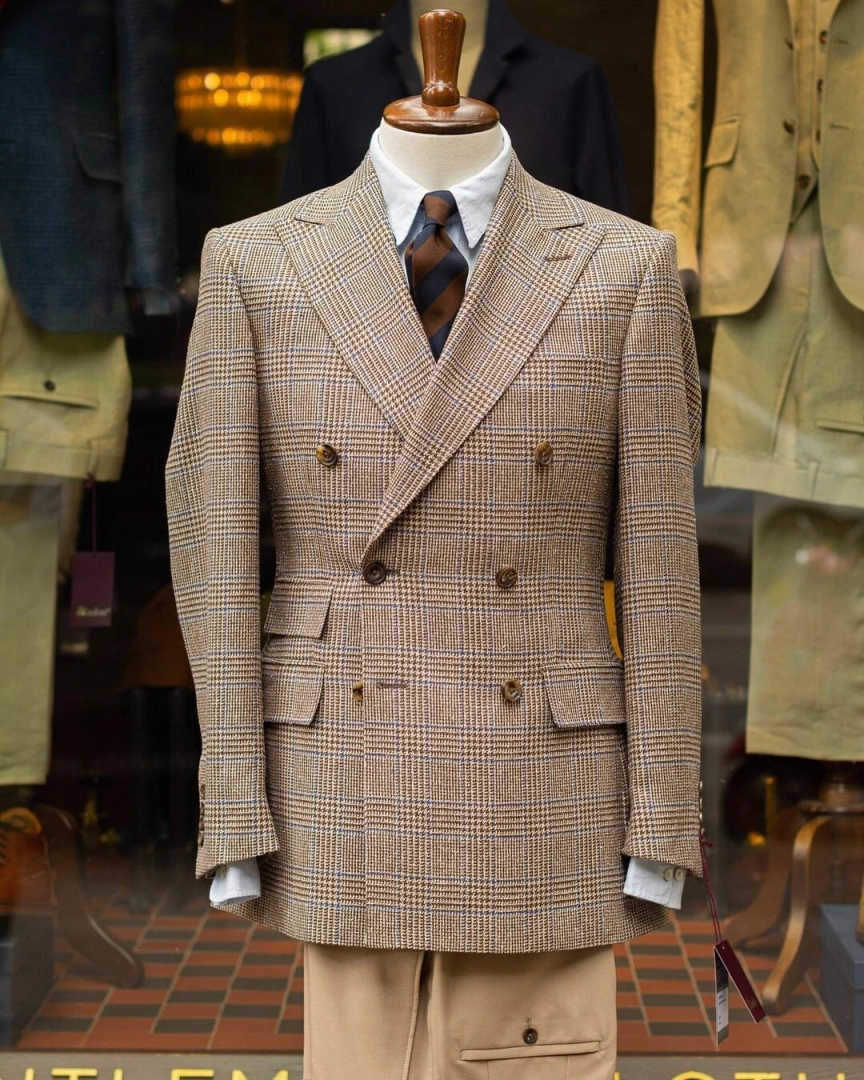 Retro Desenli Çift Düğmeli Erk - Men'S Formal Wear For Reception incelemesi ve fiyatı