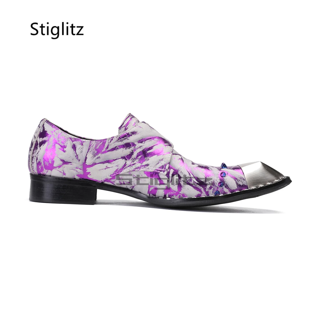 Mor Baskılar Hakiki Deri erkek - Men Formal Wear Purple incelemesi ve fiyatı
