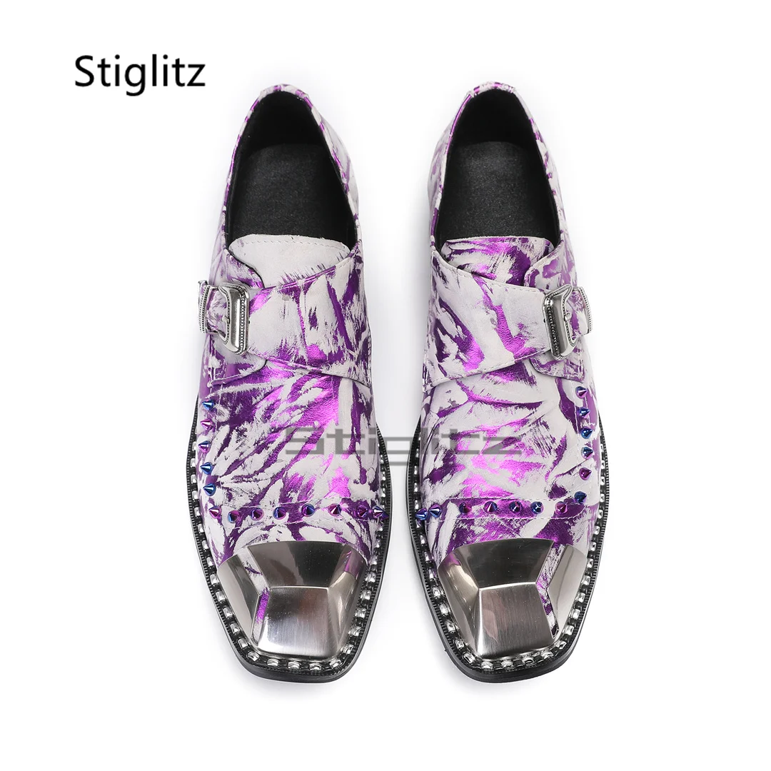 Mor Baskılar Hakiki Deri erkek - Men Formal Wear Purple incelemesi ve fiyatı
